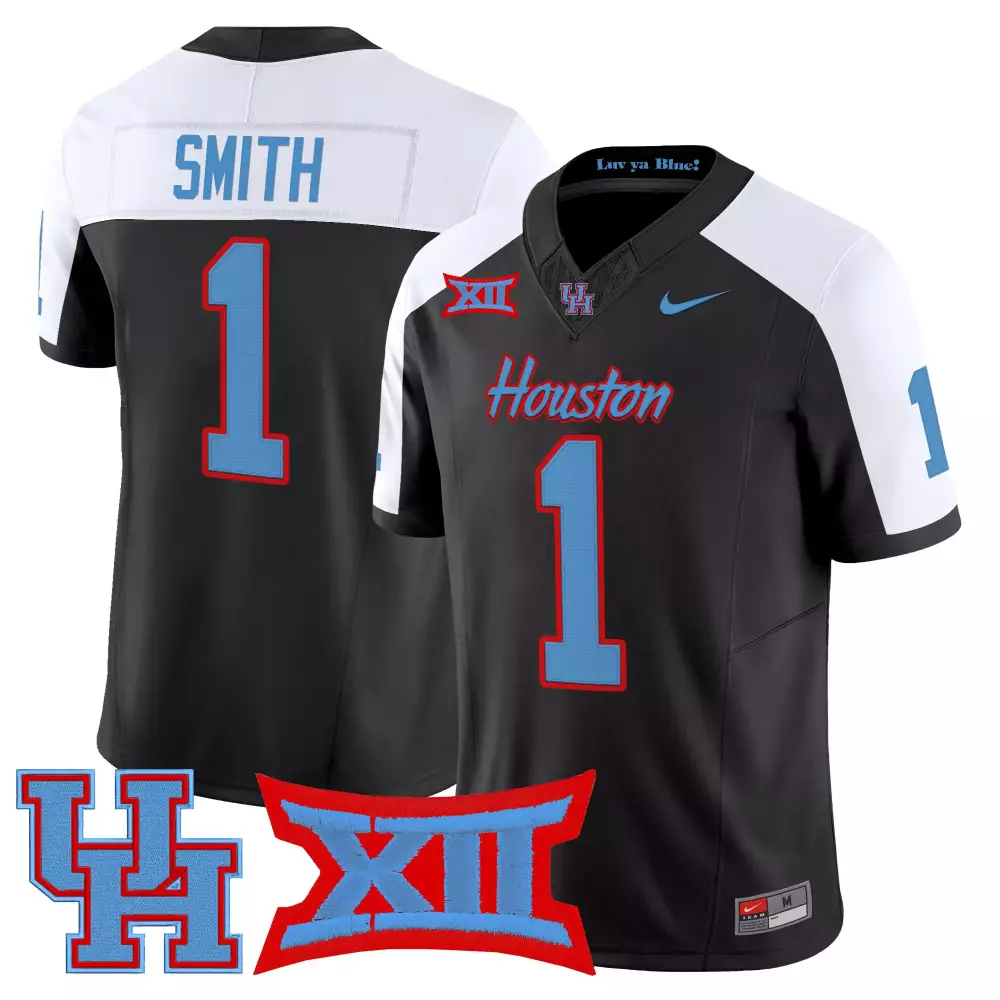smith 1 houston cougars women s 2023 oilers inspired all stitched vapor jersey