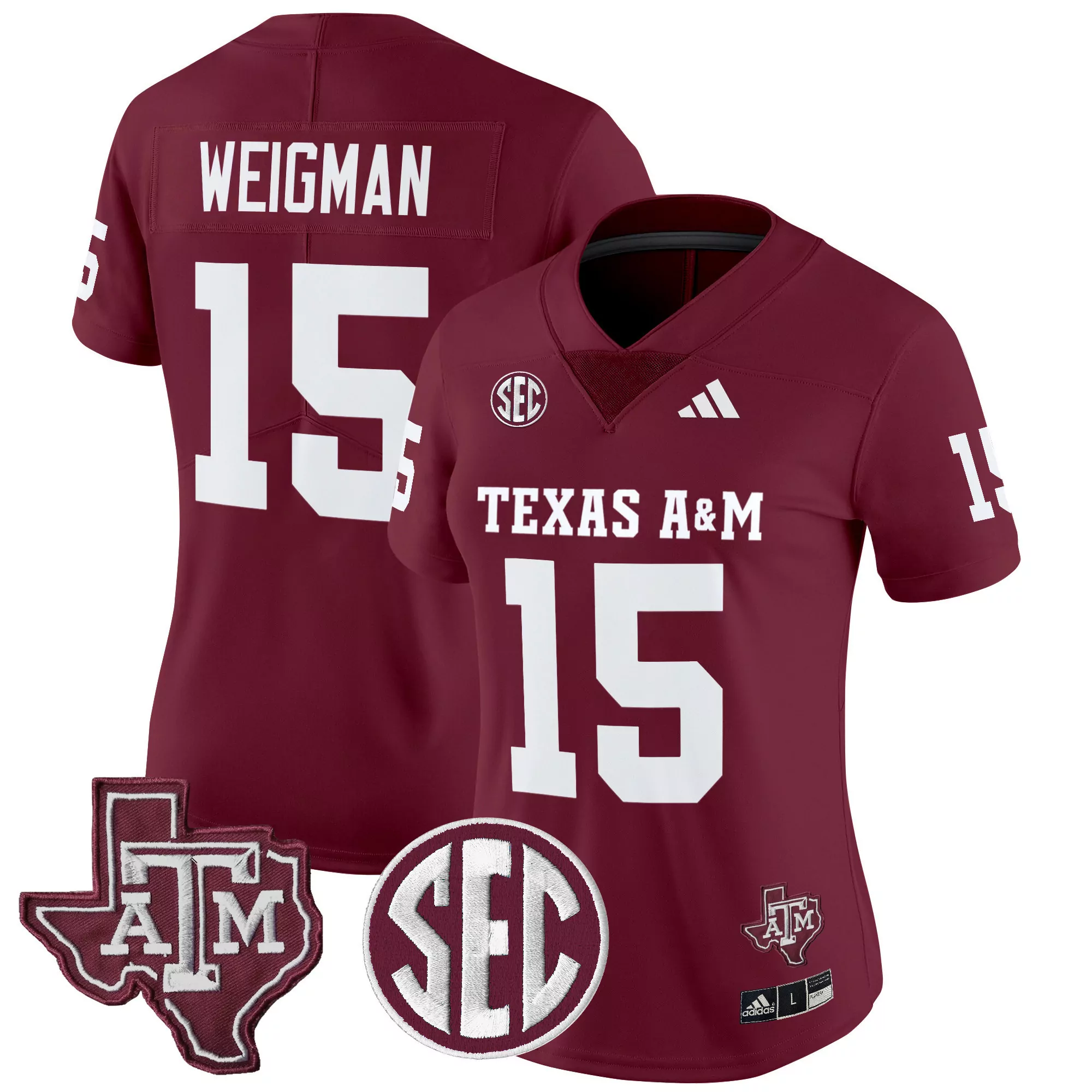 weigman 15 women s texas a m aggies maroon vapor jersey all stitched sec 2025