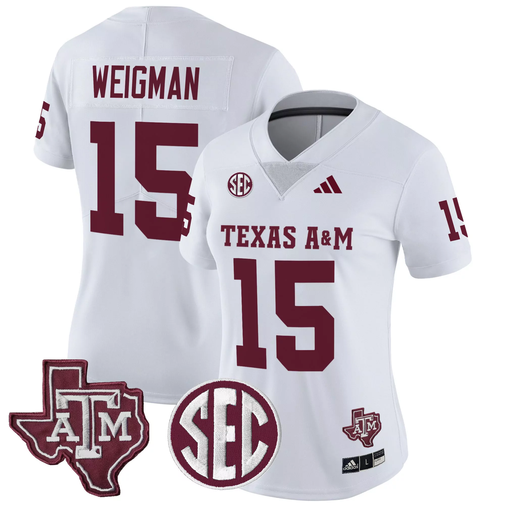 weigman 15 women s texas a m aggies maroon vapor jersey all stitched sec 2025