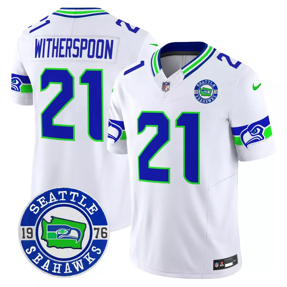 Witherspoon 21 Seattle Seahawks 2023 All Stitched Vapor Jersey | Gray Green Design | Limited Edition Fan Gear | For Men, Women & Youth