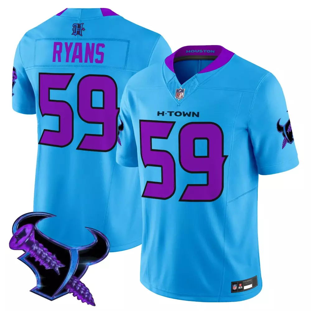 Ryans Houston Texans 2025 Limited Edition Jersey | White Stitched Fan Gear | For Men, Women & Youth