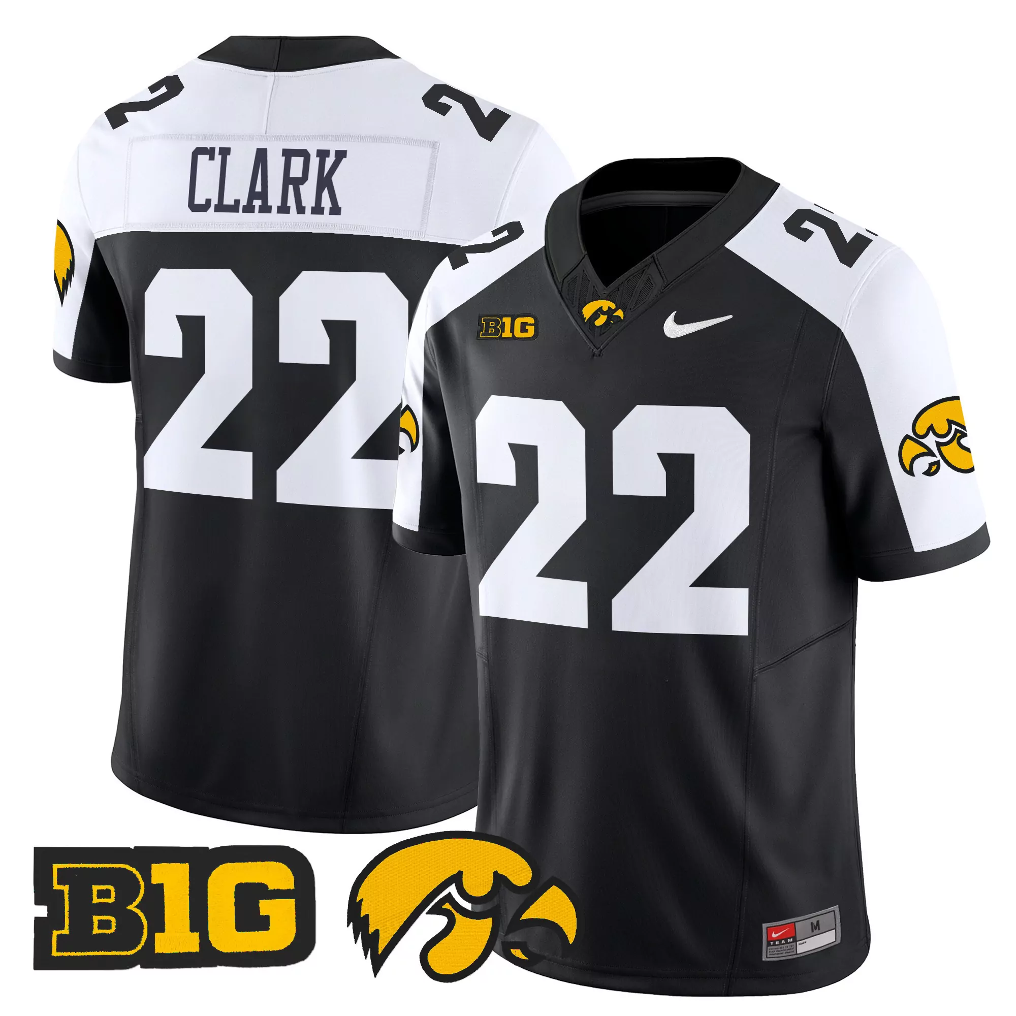 iowa hawkeyes black stitched jersey 2025 with name patch men s midwest grit 319