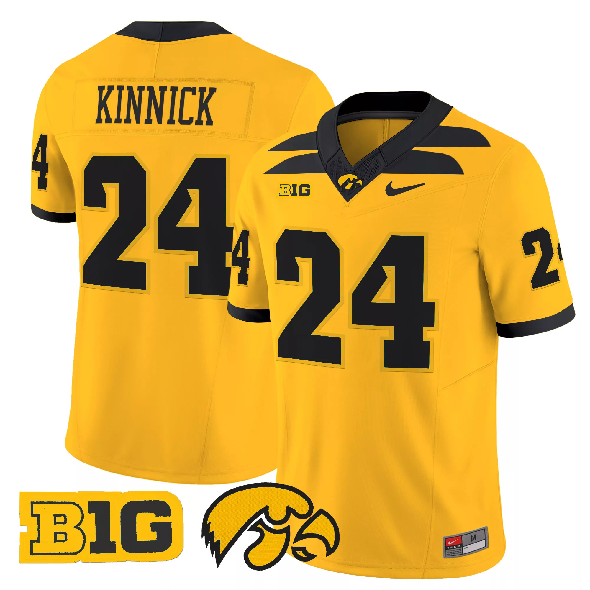 iowa hawkeyes gameday greats hockey jersey gold
