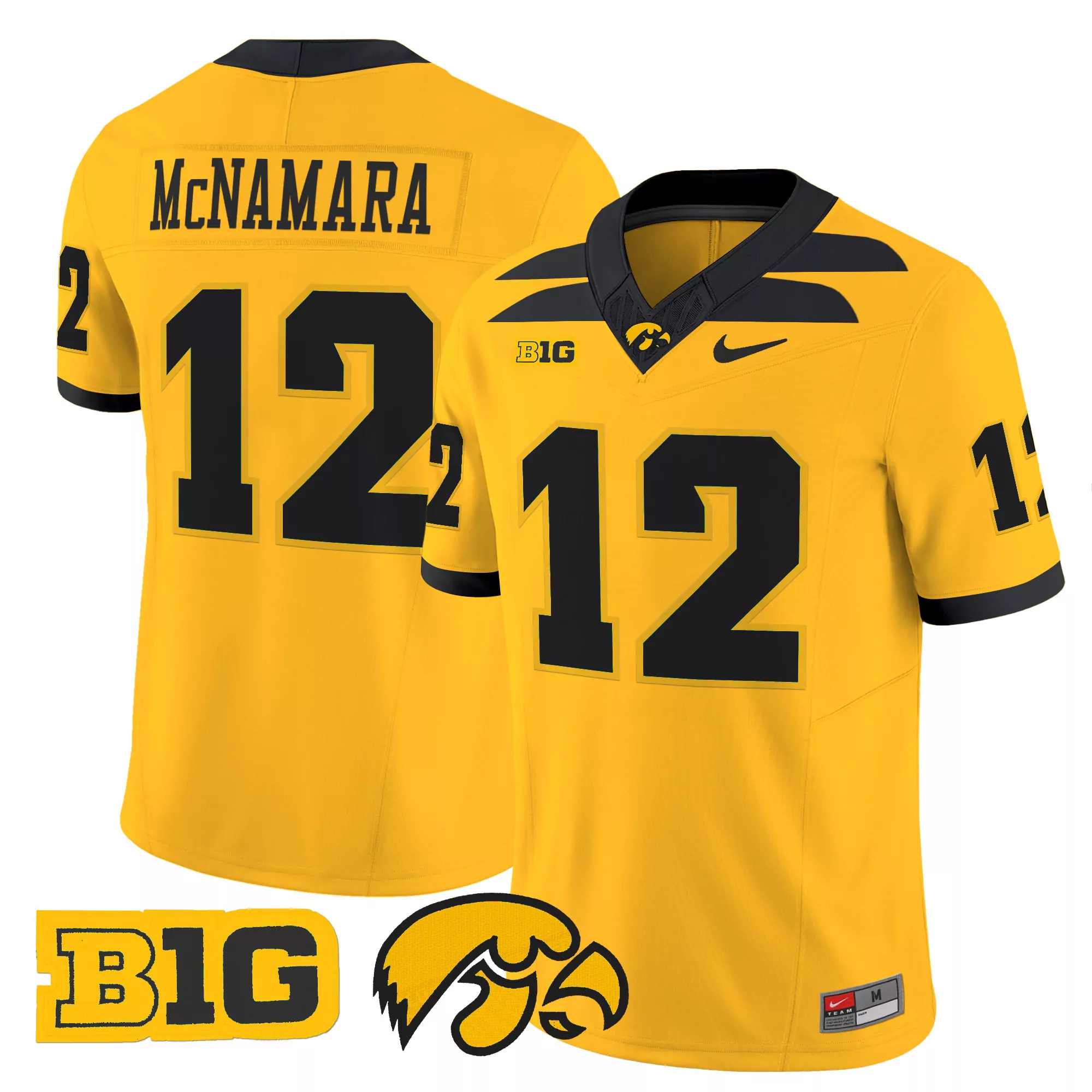 iowa hawkeyes gameday greats hockey jersey gold