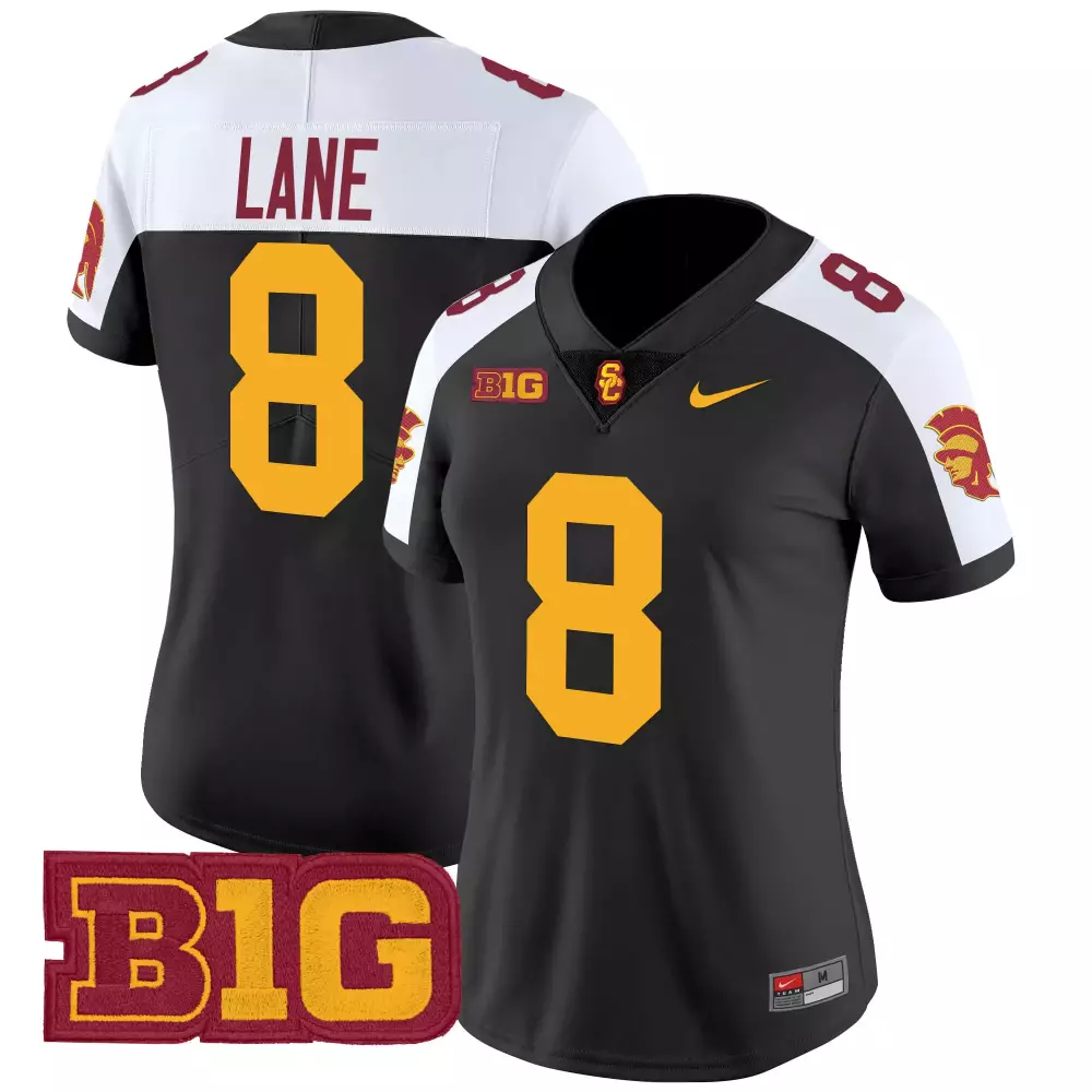 Lane 8 Men'S Usc Trojans White Stitched Jersey With B1G Patch 2025