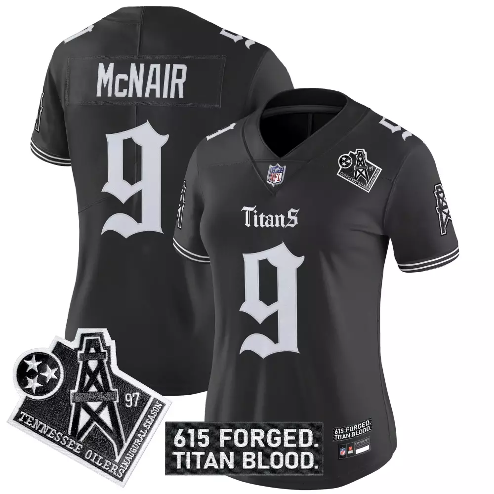 mcnair 9 men s tennessee titans white vapor jersey with embroidered patch 2023 season