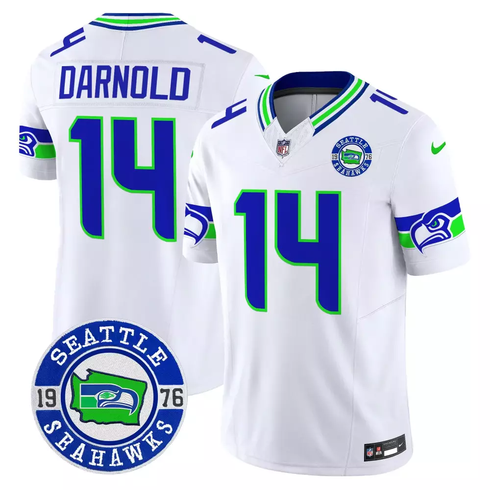 Men's Seattle Seahawks Witherspoon 21 Stitched Jersey | Black 2023 Rain City Shadows Edition | Fan Gear for Game Day | For Men, Women & Youth