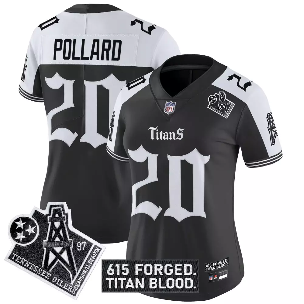 Pollard 20 Men'S Stitched Vapor Jersey Tennessee Titans Black Limited Edition 2023 1