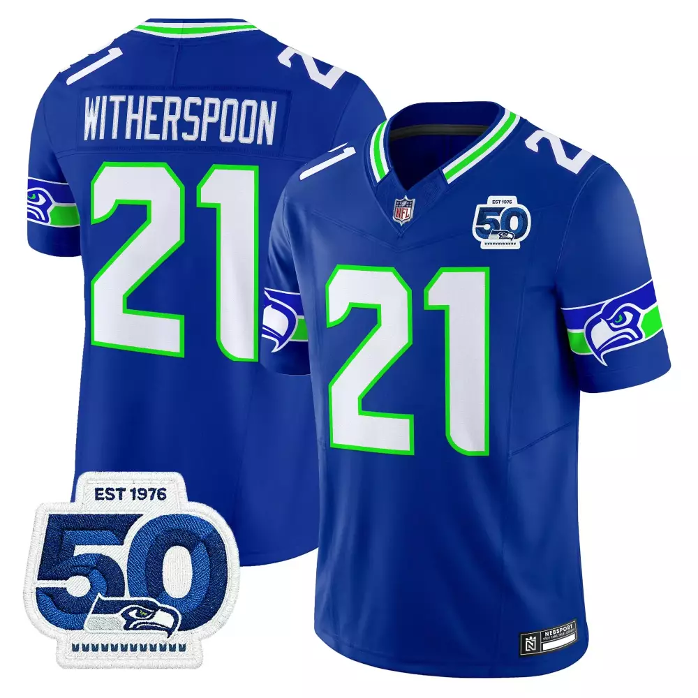 Witherspoon 21 Seattle Seahawks Black Rain City Shadows Edition Jersey | Vapor Style 2023 | Limited Edition Fan Gear | For Men, Women & Youth