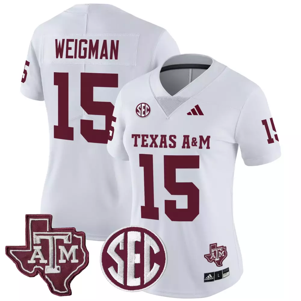 womens texas a m aggies black all stitched jersey reed 10 year 2025 style name patch
