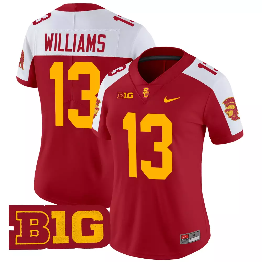 womens usc trojans red stitched jersey lemon 6 name patch 2025 limited