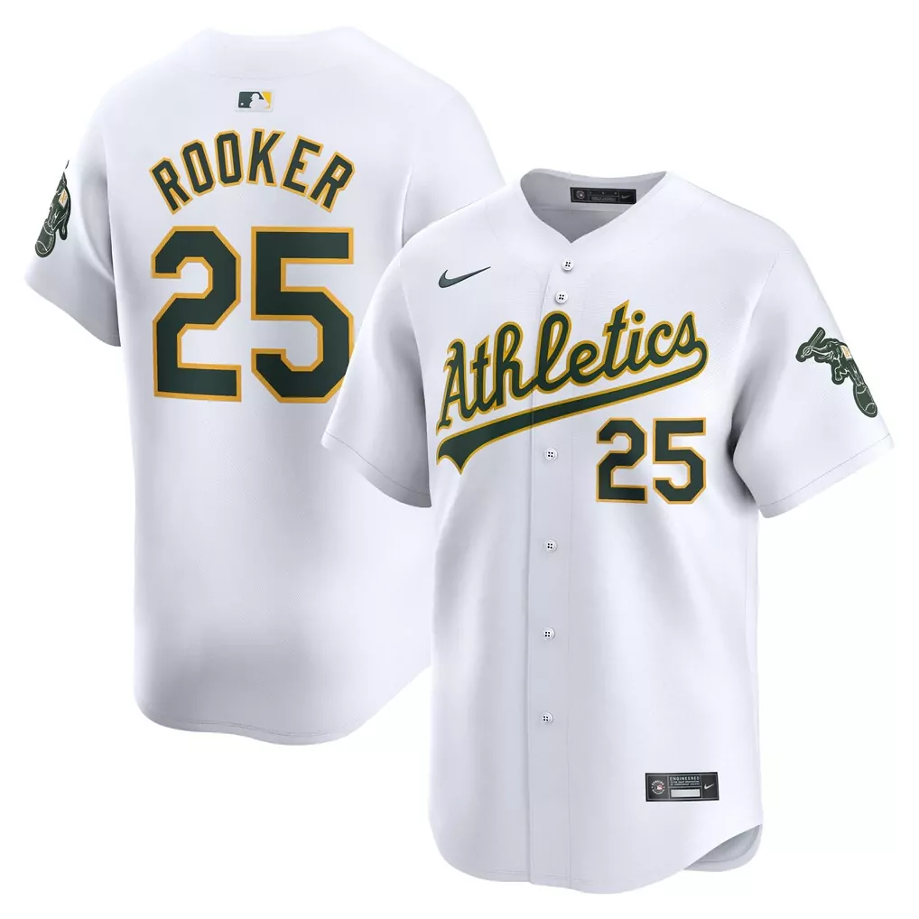 brent rooker athletics nike home limited player jersey white