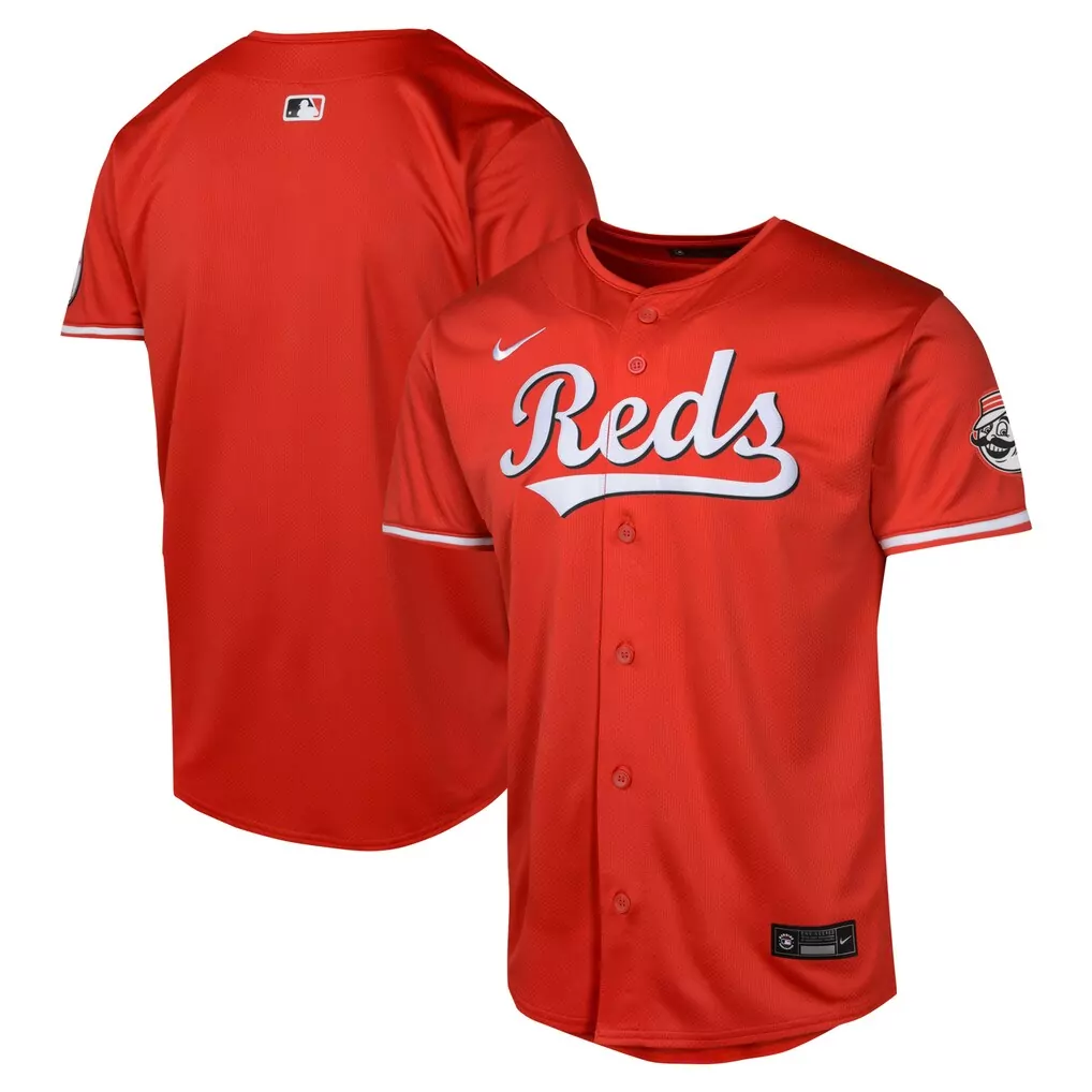 cincinnati reds nike youth alternate limited jersey red