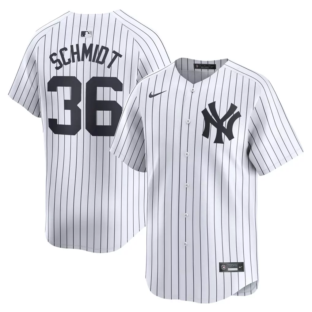 clarke schmidt new york yankees nike home limited player jersey white