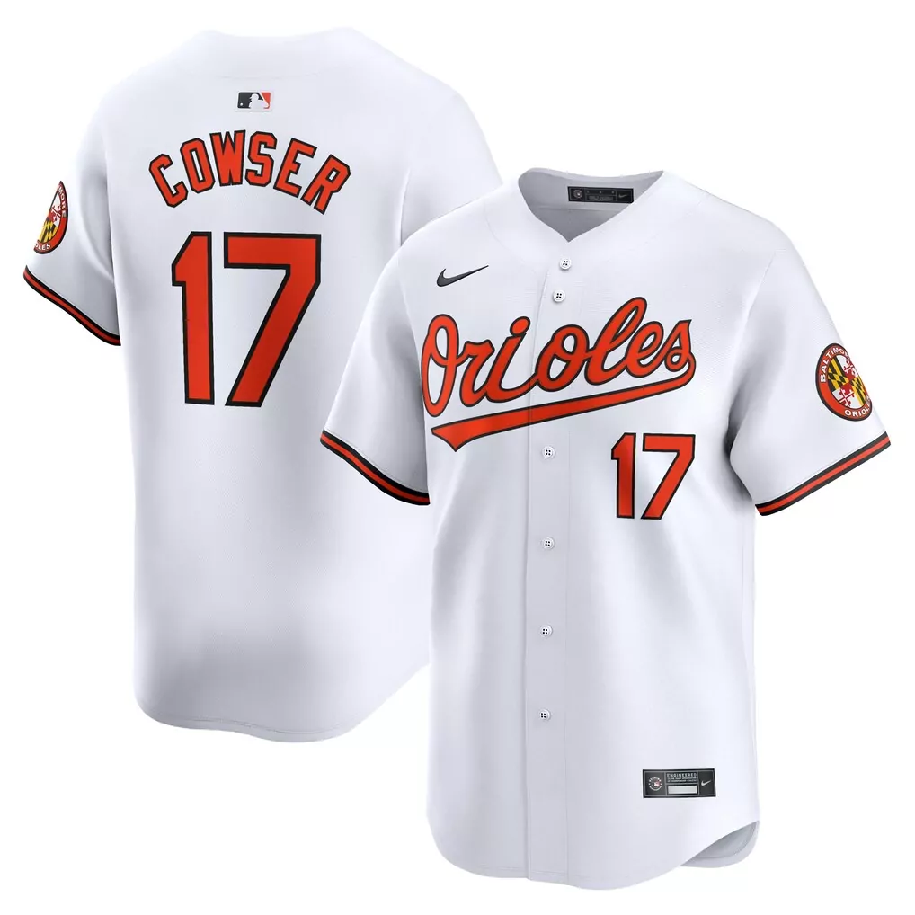Colton Cowser Baltimore Orioles Nike Home Limited Player Jersey | White | Exclusive Fan Gear | For Men, Women & Youth
