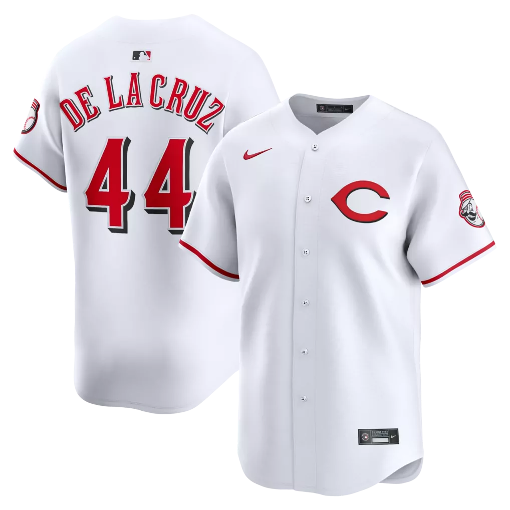 Elly De La Cruz Cincinnati Reds 2025 Alternate 2 Limited Player Jersey | White Style | Fan Gear for Men, Women & Youth