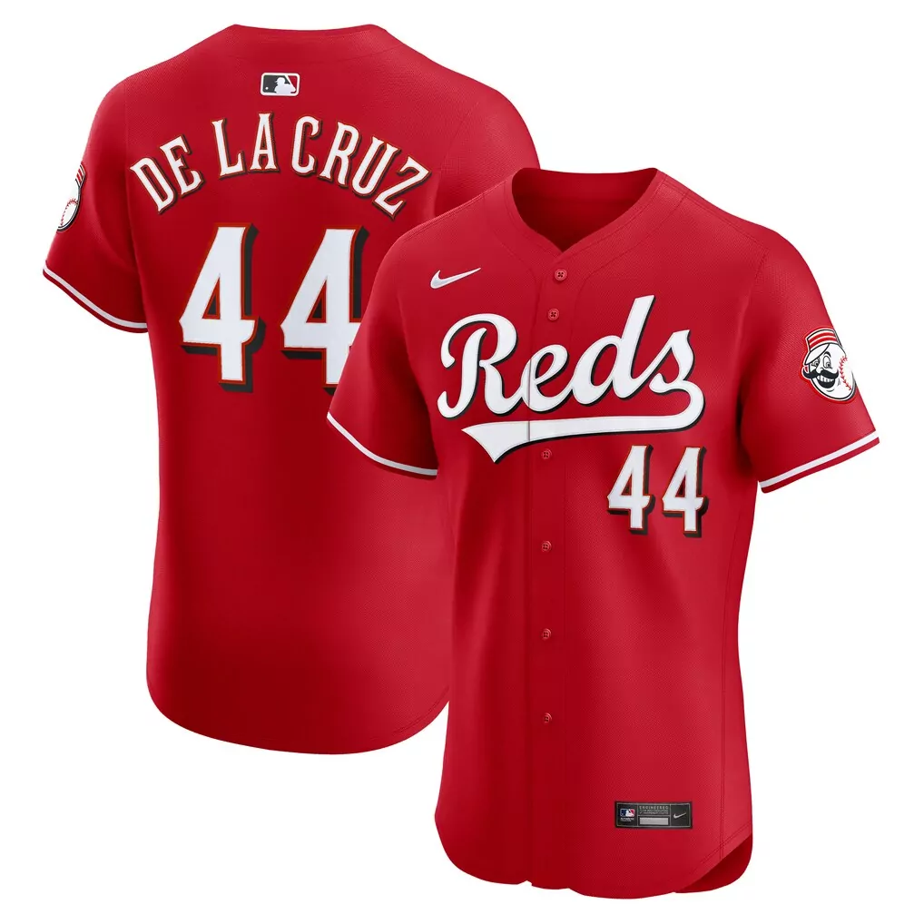 elly de la cruz cincinnati reds nike alternate elite jersey red