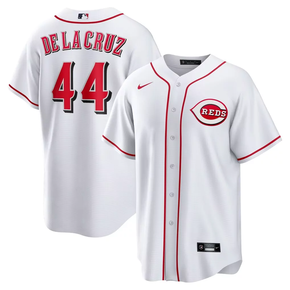 Elly De La Cruz Cincinnati Reds 2025 Nike Home Replica Jersey | White | Game Day Outfit | For Men, Women & Youth