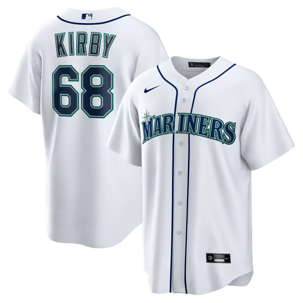 george kirby seattle mariners nike home replica jersey white