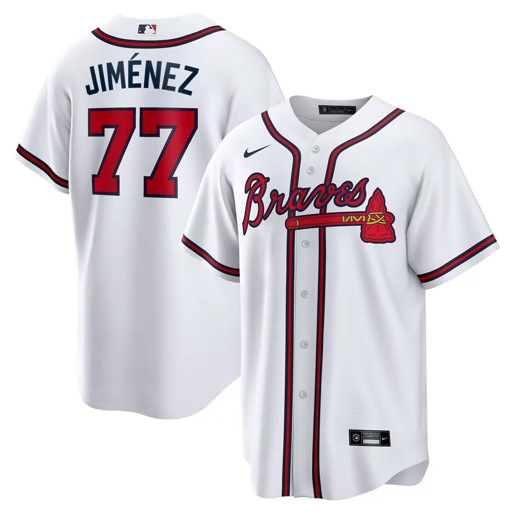 joe jim nez atlanta braves nike home replica player jersey white