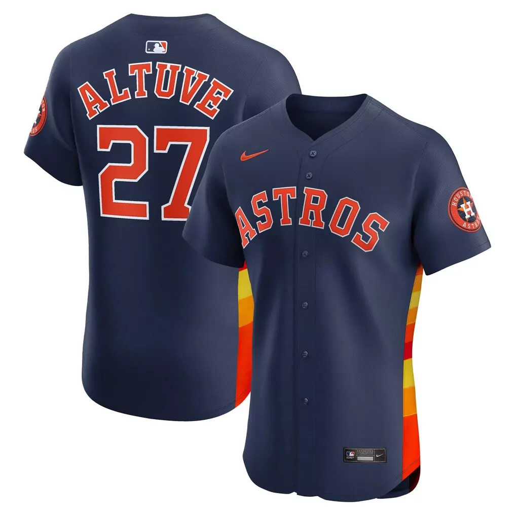 Jose Altuve Houston Astros Nike 2025 City Connect Limited Player Jersey | White Stitched Fan Gear for Men, Women & Youth
