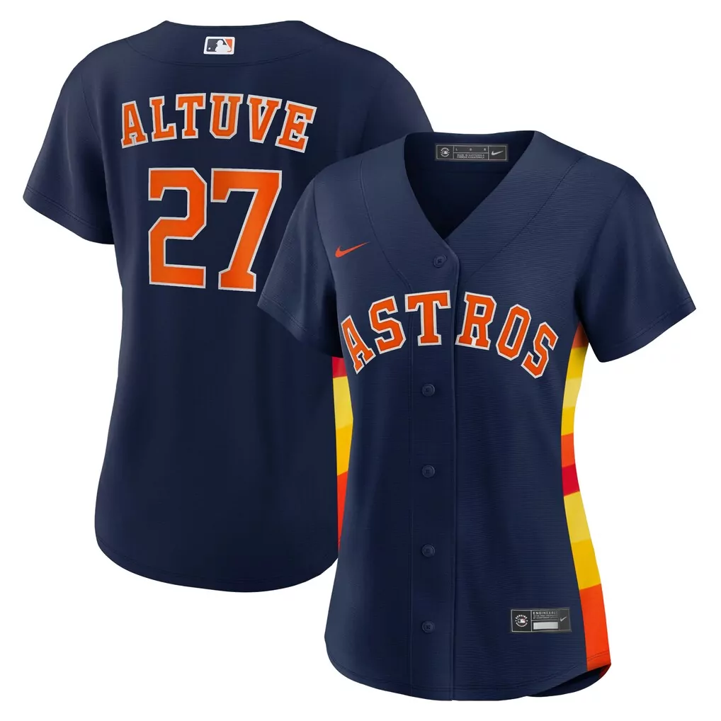 Jose Altuve Houston Astros Women's Alternate Replica Player Jersey | Nike Fan Gear | Stylish Gift for Fans | For Men, Women & Youth