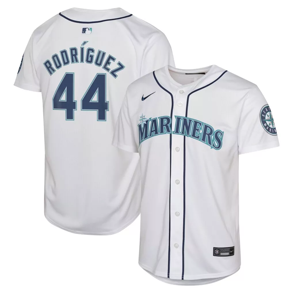 julio rodr guez seattle mariners nike youth home limited jersey white