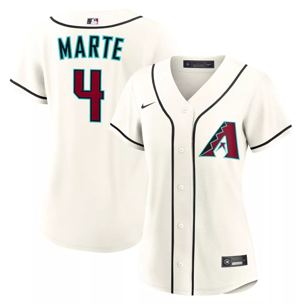 ketel marte arizona diamondbacks nike women s home replica jersey cream
