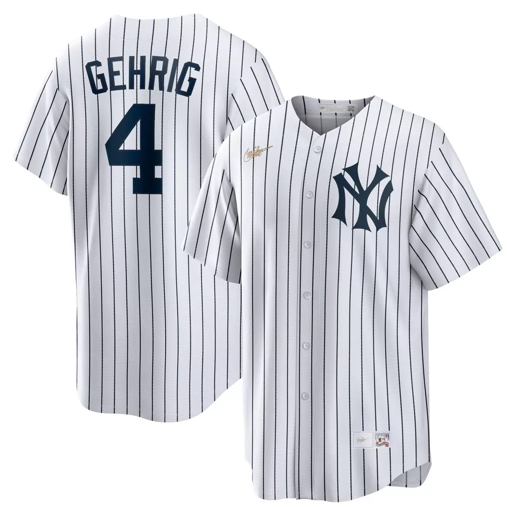 Lou Gehrig Yankees Nike Home Cooperstown Collection Jersey | White Color | For Men, Women & Youth | Classic Fan Gear