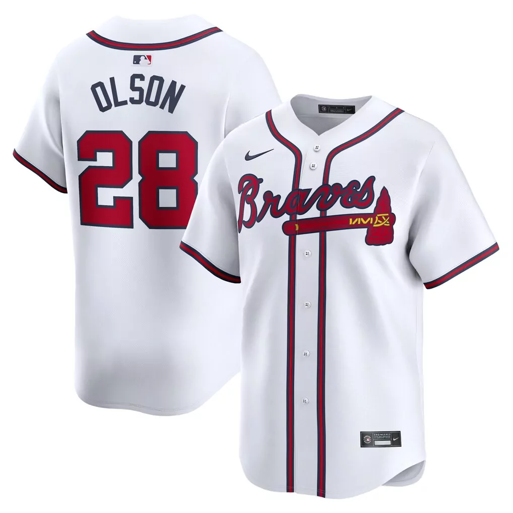 Matt Olson Atlanta Braves Nike Youth Home Limited Player Jersey | White | Limited Edition Fan Gear for Youth