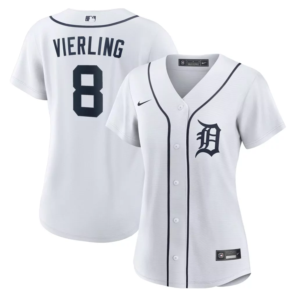 Lemon 34 Women’s Detroit Tigers White Vapor Premier Jersey | 2023 with Embroidered Patch | For Men, Women & You