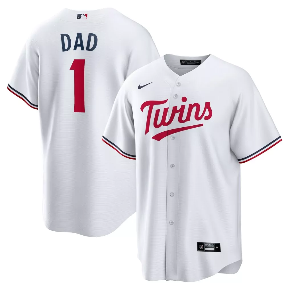 minnesota twins nike 1 dad home replica jersey white