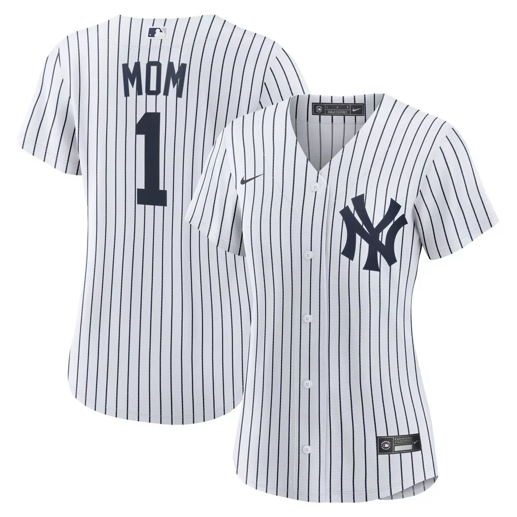New York Yankees Nike Women's 1 Mom Home Replica Jersey | White | Fan Gear for Women & Youth
