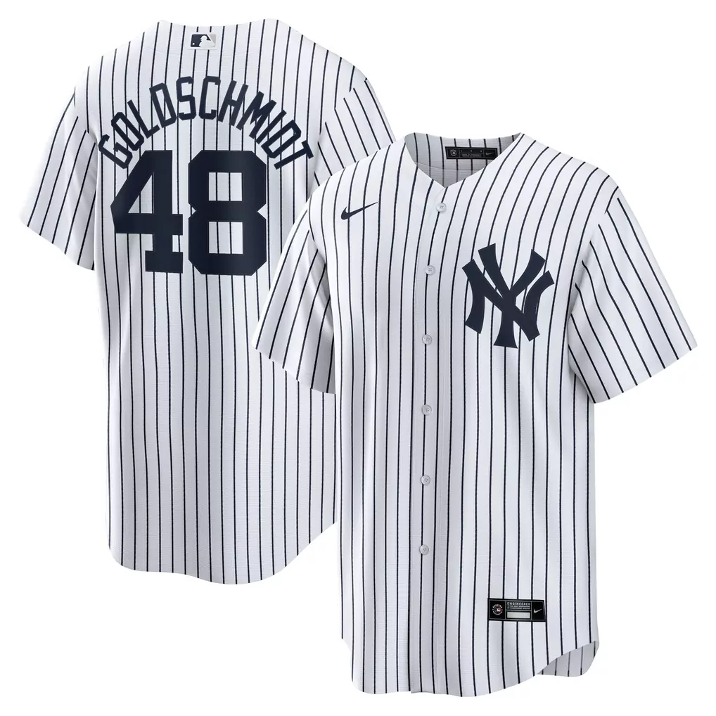 Goldschmidt Yankees Nike Home Replica Jersey | White | Stylish Fan Gear | For Men, Women & Youth