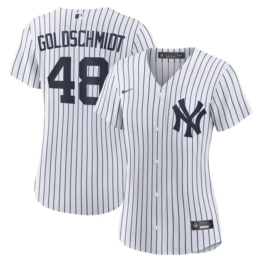 Goldschmidt Yankees Nike Home Replica Jersey | White | Stylish Fan Gear | For Men, Women & Youth