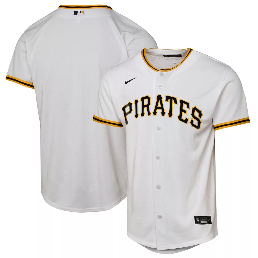 pittsburgh pirates nike youth home replica jersey white