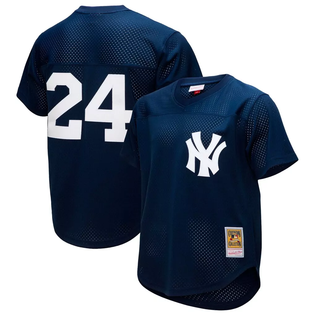 Rickey Henderson New York Yankees Batting Practice Jersey | Mitchell & Ness Cooperstown Collection Navy | Replica Fan Gear for Men, Women & Youth