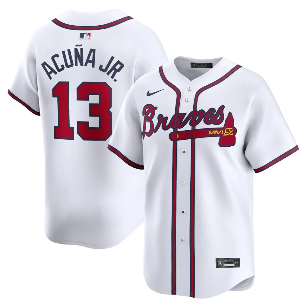 Ronald Acuña Jr. Atlanta Braves Home Elite Jersey | White | Nike Fan Gear for Men, Women & Yout