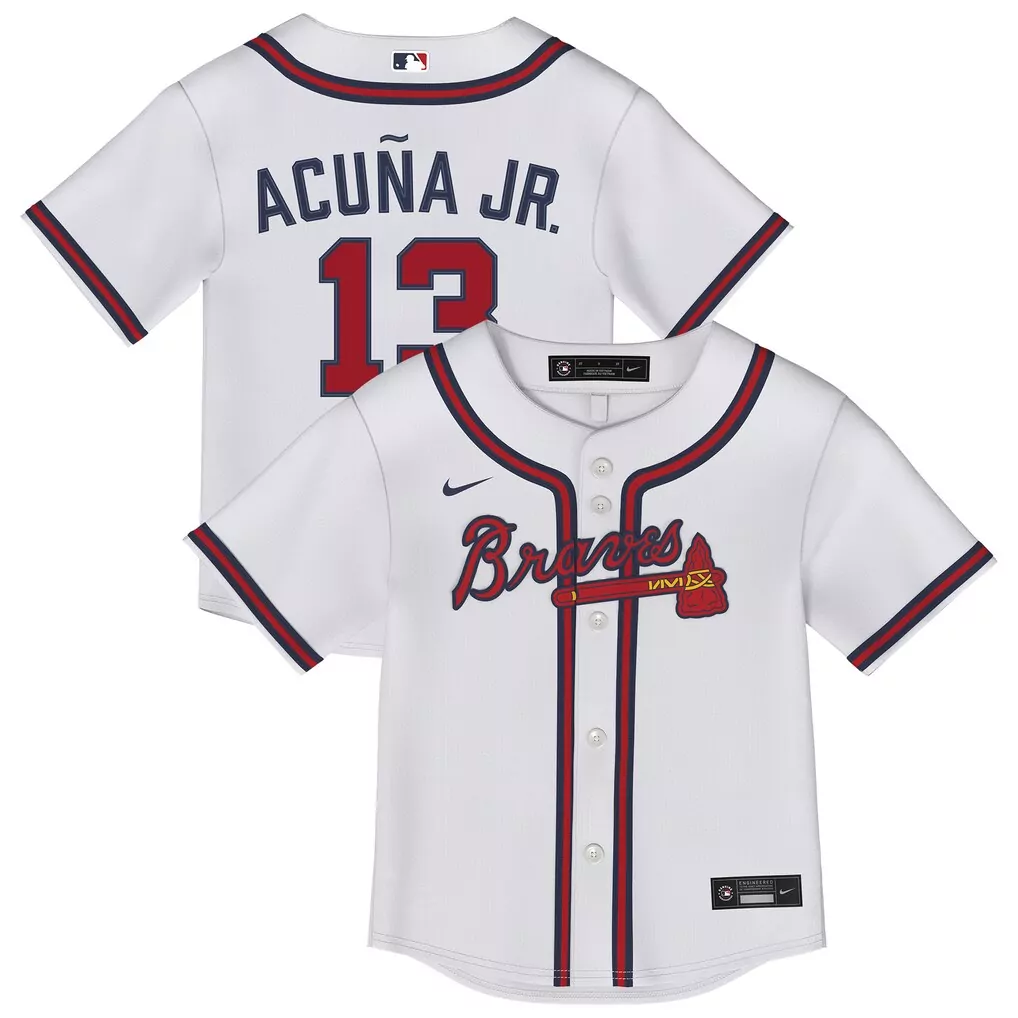 Ronald Acuña Jr. Atlanta Braves Home Elite Jersey | White | Nike Fan Gear for Men, Women & Yout