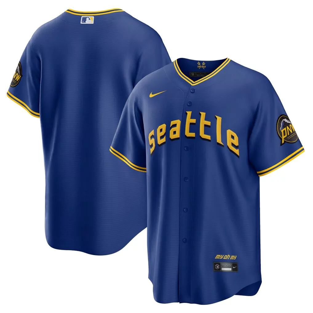 seattle mariners nike city connect replica jersey royal