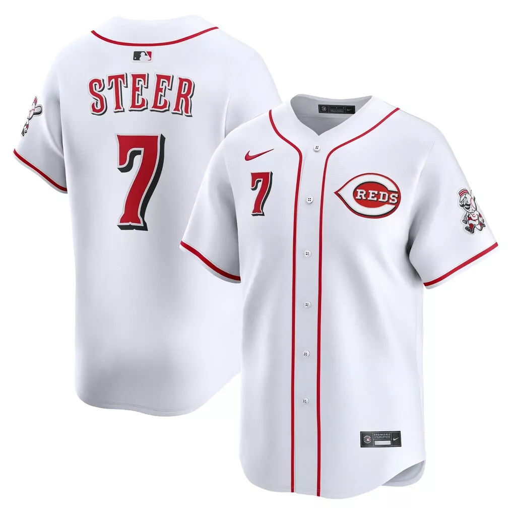 rose 14 women s cincinnati reds white vapor jersey with embroidered patch 2023 limited edition