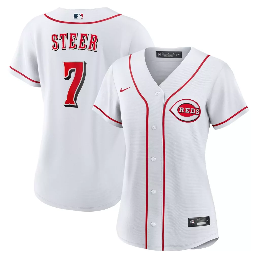 rose 14 women s cincinnati reds white vapor jersey with embroidered patch 2023 limited edition