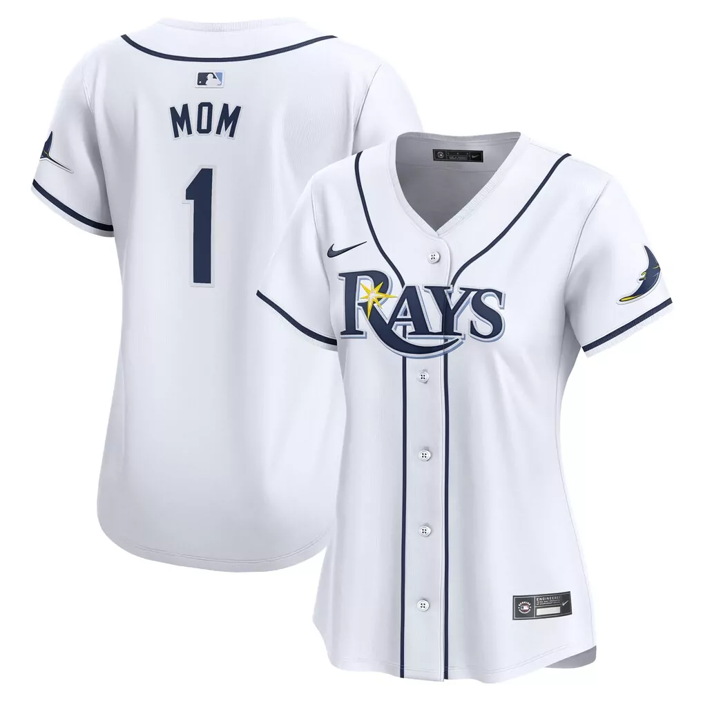 tampa bay rays nike women s 1 mom home limited jersey white
