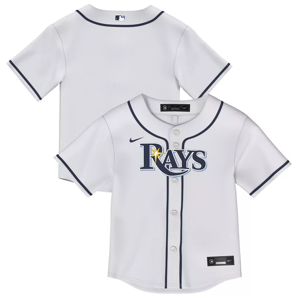 tampa bay rays toddler home replica jersey white
