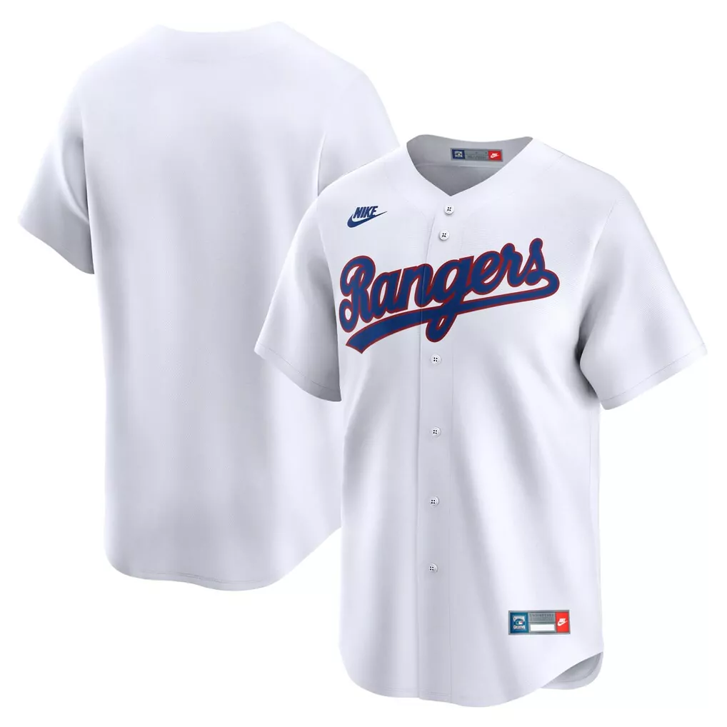 Texas Rangers Nike Cooperstown Collection Limited Jersey | Classic White Fan Gear for Men, Women & Youth