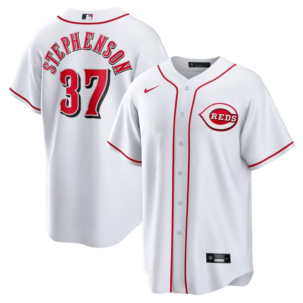 Tyler Stephenson Cincinnati Reds Nike Home Limited Player Jersey | Classic White Design | For Men, Women & Youth
