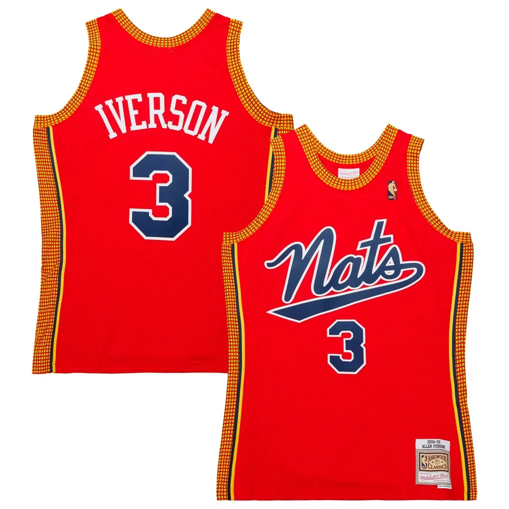 allen iverson philadelphia 76ers mitchell ness 2003 04 hardwood classics reload 2 0 swingman jersey black