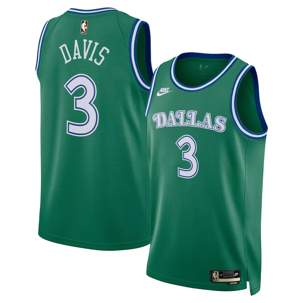 anthony davis dallas mavericks nike unisex swingman jersey classic edition green