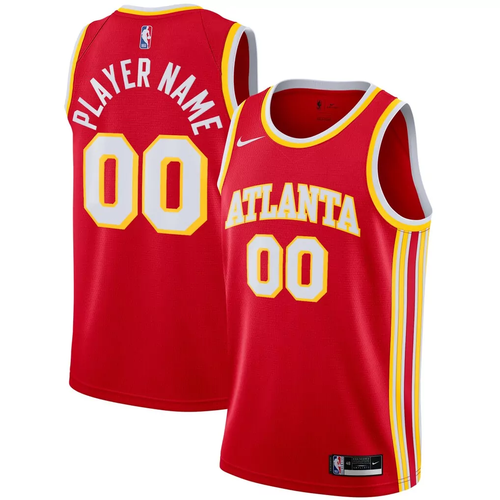 atlanta hawks jordan brand swingman custom jersey statement edition black
