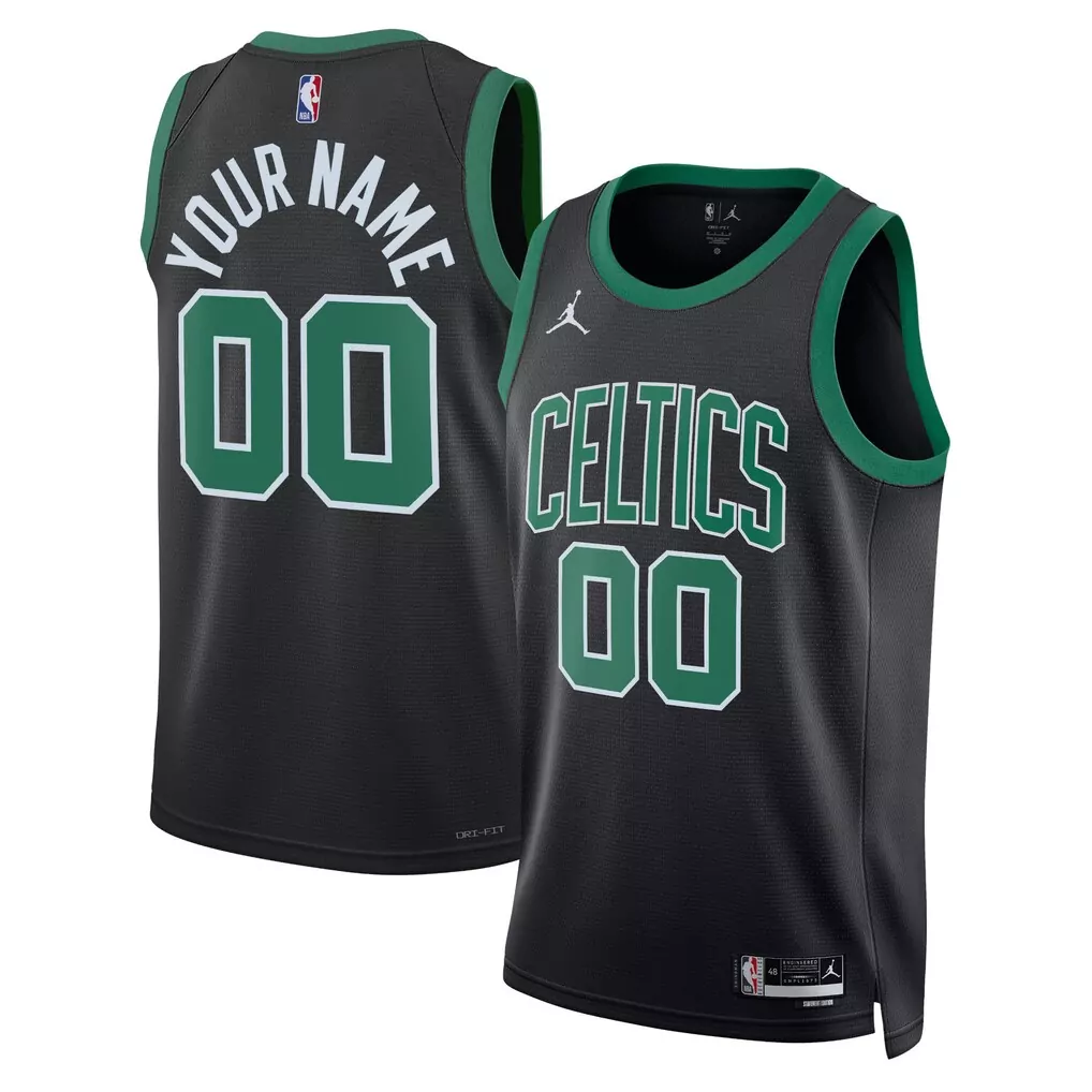 boston celtics fanatics youth fast break custom replica jersey kelly green icon edition